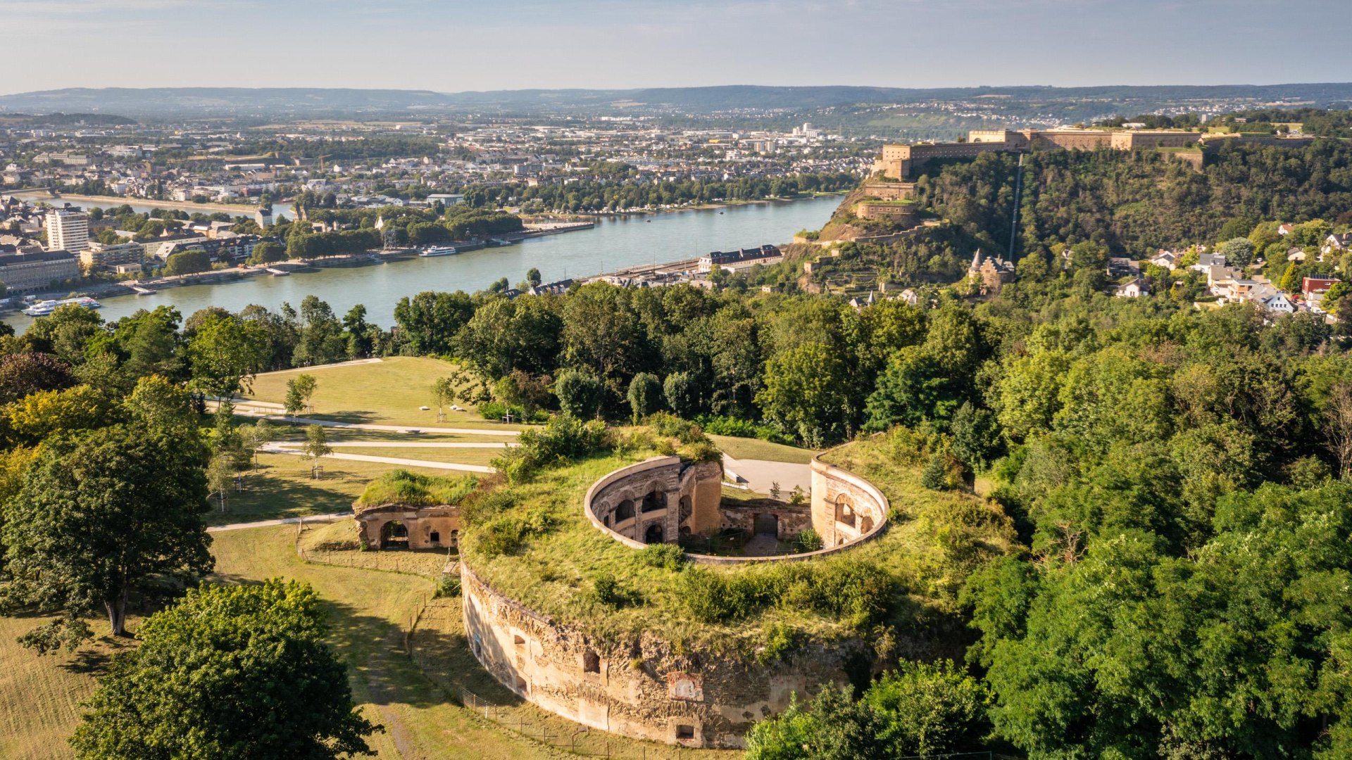 Fort Asterstein und Festung Ehrenbreitstein | © Koblenz-Touristik GmbH / Dominik Ketz