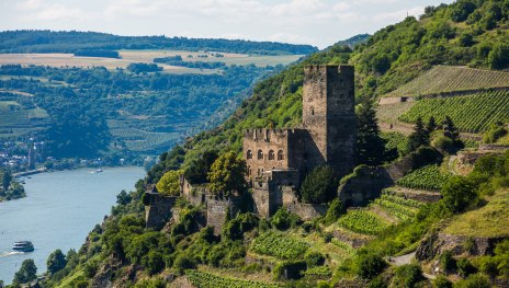 Blick auf Burg Gutenfels in Kaub | © Henry Tornow